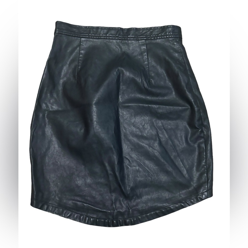 Tobi faux leather high low skirt size XS